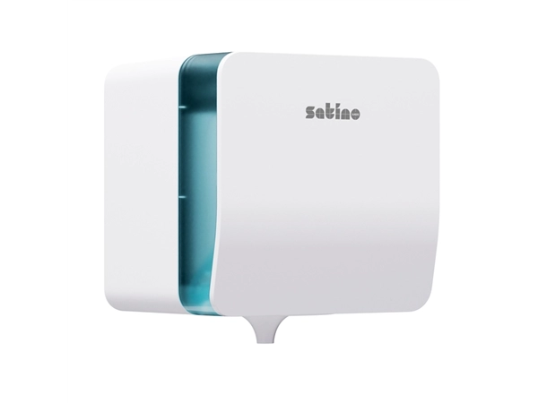 Een Poetspapierdispenser Satino CF1 Hyginity Plus medium wit 333416 koop je bij Kantoorenthuis.nl