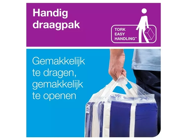 Een Toiletpapier Tork T4 Premium 3-laags 56x155 vel wit 110319 koop je bij Kantoorenthuis.nl
