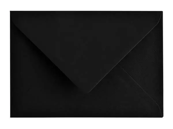 Een Envelop Papicolor C6 114x162mm ravenzwart koop je bij De Joma BV