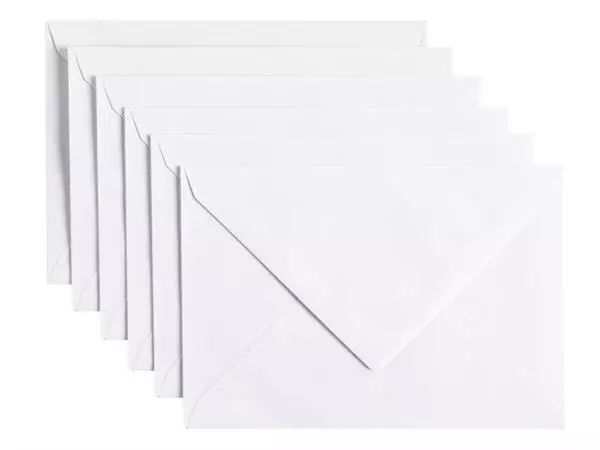 Een Envelop Papicolor C6 114x162mm kraft wit pak à 6 stuks koop je bij Clippz! Office Supplies