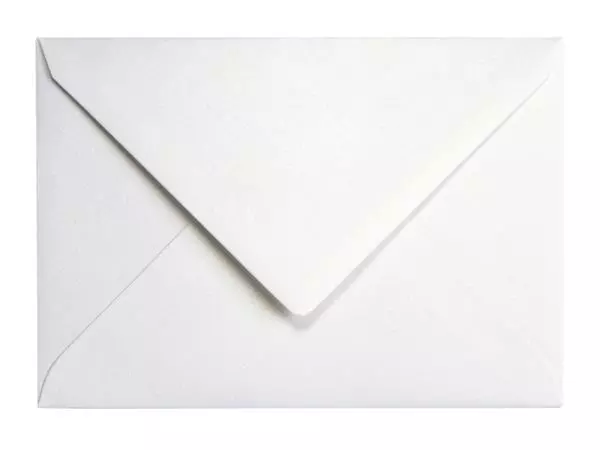 Een Envelop Papicolor C6 114x162mm metallic parelwit pak à 6 stuks koop je bij Sysdicom BV