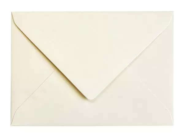 Een Envelop Papicolor C6 114x162mm metallic ivoor pak à 6 stuks koop je bij Sysdicom BV