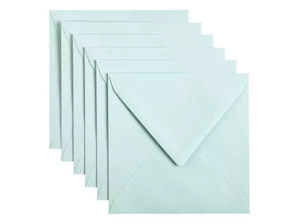 Een Envelop Papicolor 140x140mm zeegroen koop je bij QuickOffice BV