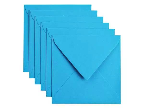 Een Envelop Papicolor 140x140mm hemelsblauw koop je bij De Joma BV