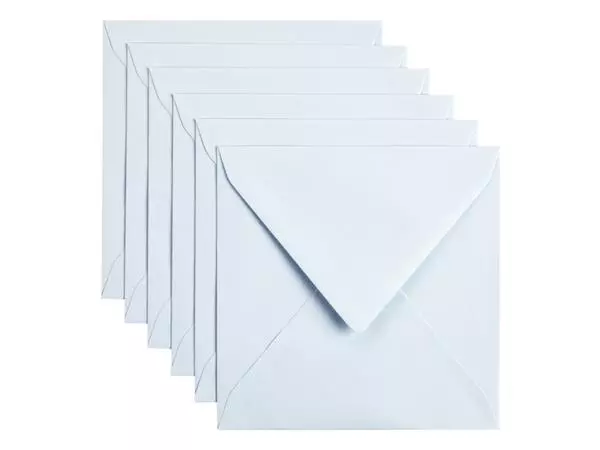 Een Envelop Papicolor 140x140mm babyblauw pak à 6 stuks koop je bij Quality Office Supplies