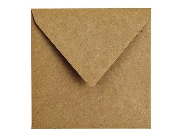 Een Envelop Papicolor 140x140mm kraft bruin koop je bij De Joma BV