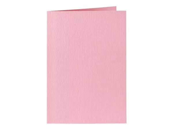 Een Correspondentiekaart Papicolor dubbel 105x148mm babyroze pak à 6 stuks koop je bij Kantoorboekhandel Van Atten