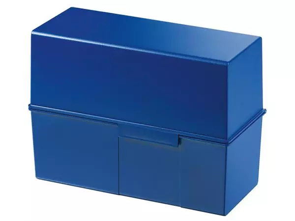 Een Kaartenbak Han breed A5 kunststof blauw koop je bij Kantorice office & business supplies