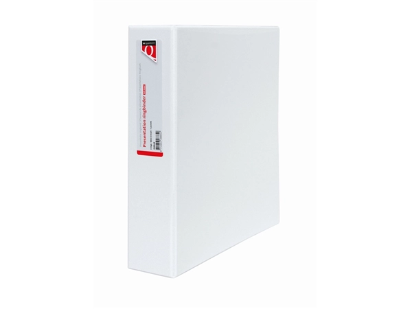 Een Presentatieringband Quantore A4 Maxi 4-rings D-mech 50mm wit koop je bij Kantoorenthuis.nl