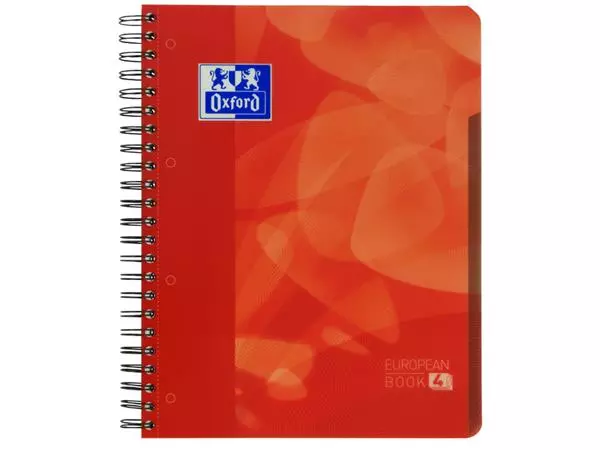 Buy your Projectboek Oxford School A4+ ruit 5x5mm 4-gaats 240 pagina's rood at QuickOffice BV