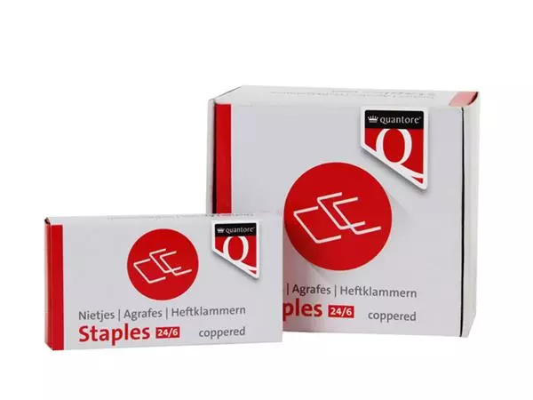 Een Nieten Quantore 24/6 verkoperd 1000 stuks koop je bij Kantorice office & business supplies