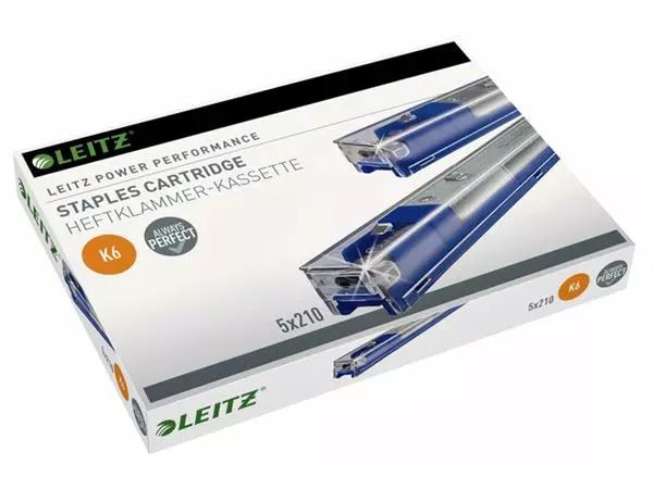 Een Nieten Leitz cartridge K6 5x210 stuks koop je bij VDP Office