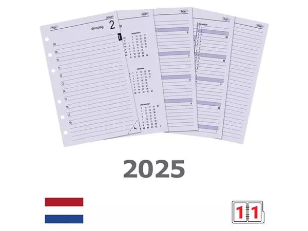 Agendavulling 2025 Kalpa Senior 1dag/1pagina