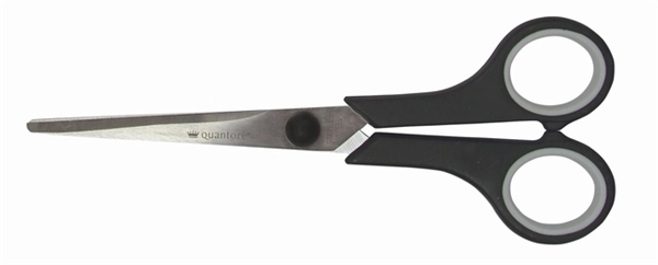 Schaar Quantore 170mm soft grip zwart