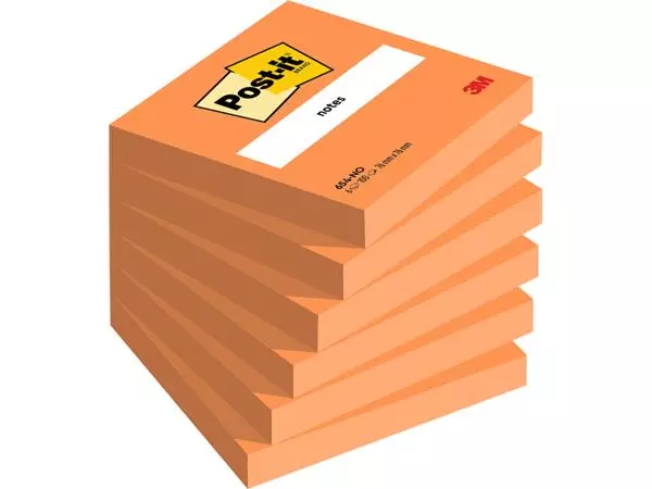 Een Memoblok Post-it 654 76x76mm oranje koop je bij Company Supplies