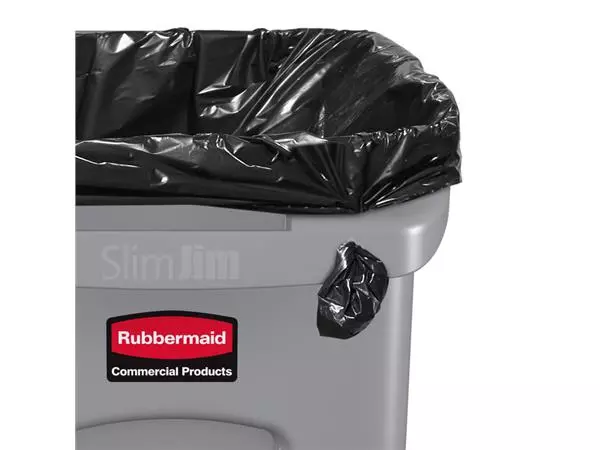 Een Afvalbak Rubbermaid Slim Jim Vented met luchtsleuven 87L grijs koop je bij Peter Wind