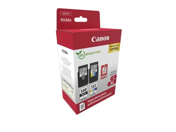 Een Inktcartridge Canon PG-540L + CL-541XL zwart +kleur koop je bij Continu Kantoor