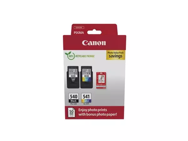 Een Inktcartridge Canon PG-540 + CL-541 zwart + kleur koop je bij All Office Kuipers BV