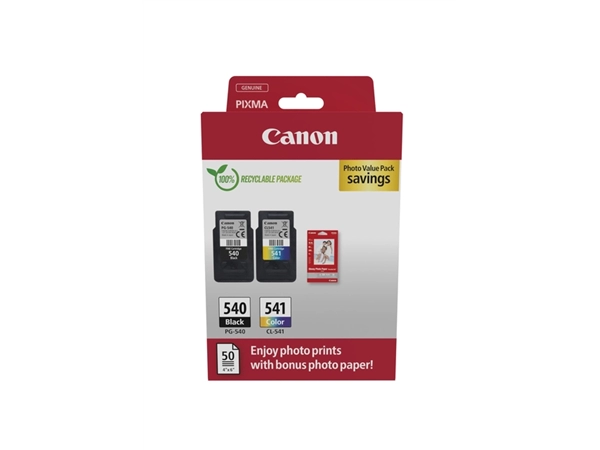 Een Inktcartridge Canon PG-540 + CL-541 zwart + kleur koop je bij Schellen Boek- en Kantoorboekhandel