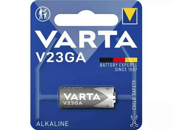 Een Batterij Varta V23GA alkaline blister à 1stuk koop je bij QuickOffice BV