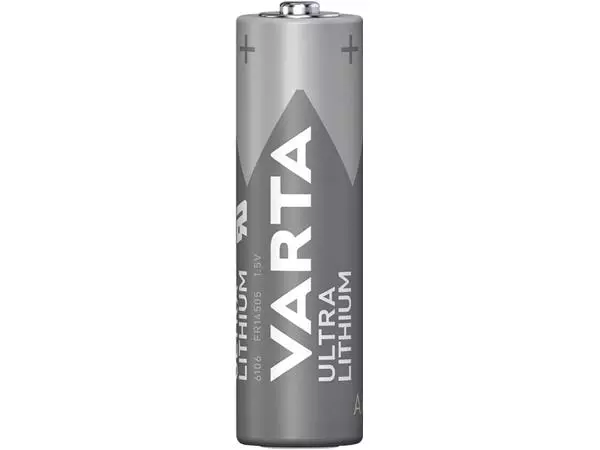 Een Batterij Varta Ultra lithium 4xAA koop je bij Schellen Boek- en Kantoorboekhandel