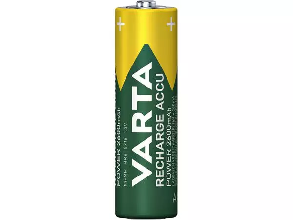 Een Batterij oplaadbaar Varta 2xAA 2600mAh ready2use koop je bij All Office Kuipers BV