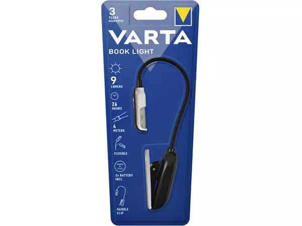 Zaklamp Varta Led Book met 2xCR2032 batterijen