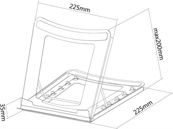 Een Laptopstandaard Neomounts NSLS075 zwart koop je bij Topkantoor Repro Creatief