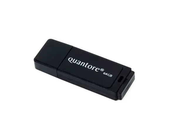 Een USB-stick 2.0 Quantore 64GB koop je bij Clippz! Office Supplies