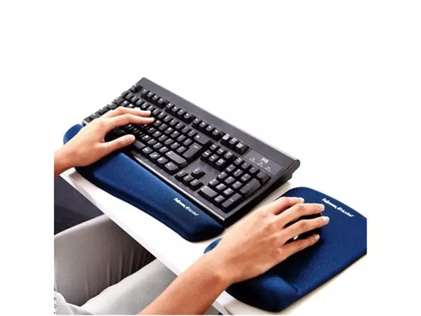 Een Polssteun Fellowes Plush Touch blauw koop je bij Peter Wind