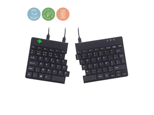 Een Toetsenbord R-Go Ergonomisch Split Break AZERTY koop je bij iPlusoffice