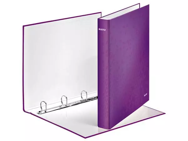 Een Classeur à 4 anneaux Leitz WOW 4242 A4 violet koop je bij QuickOffice BV