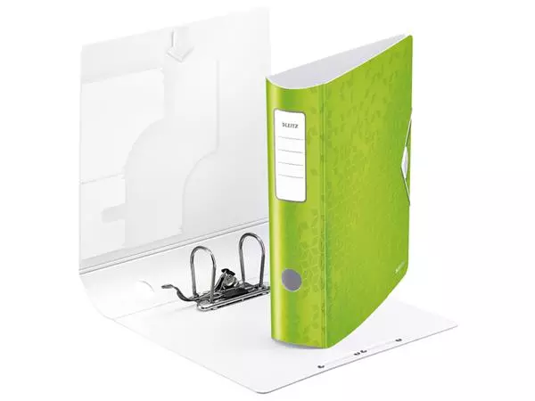 Een Ordner Leitz WOW active 180° 80mm PP A4 groen koop je bij Kantoorboekhandel Van Atten