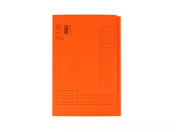 Een Vouwmap Quantore fo ongelijke zijde 250gr oranje koop je bij All Office Kuipers BV