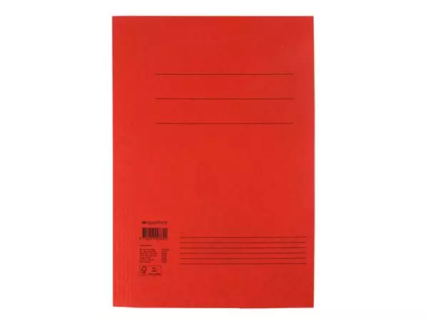 Een Dossiermap Quantore Fo 300gr rood koop je bij All Office Kuipers BV
