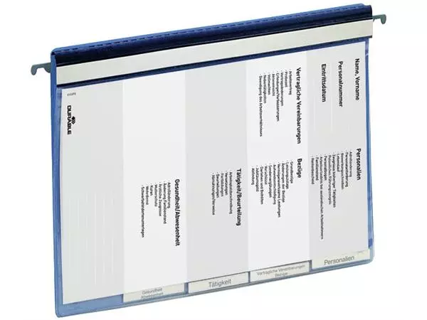 Een Personeelsmap Durable 5 vakken + hangrail blauw koop je bij QuickOffice BV