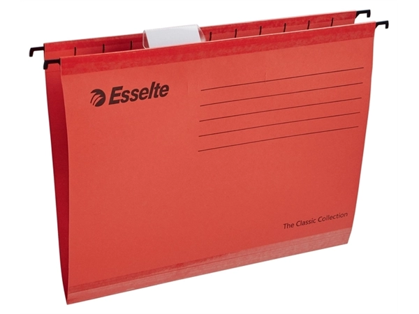 Een Hangmap Esselte Classic A4 V-bodem 345x240mm rood koop je bij VDP Office