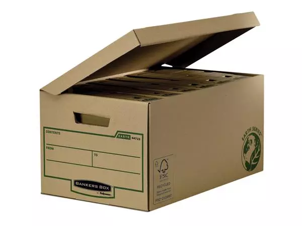 Een Archiefdoos Bankers Box Earth flip top bruin koop je bij QuickOffice BV