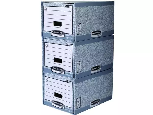 Een Archieflade Bankers Box A4 System A4 grijs koop je bij PrimaOffice