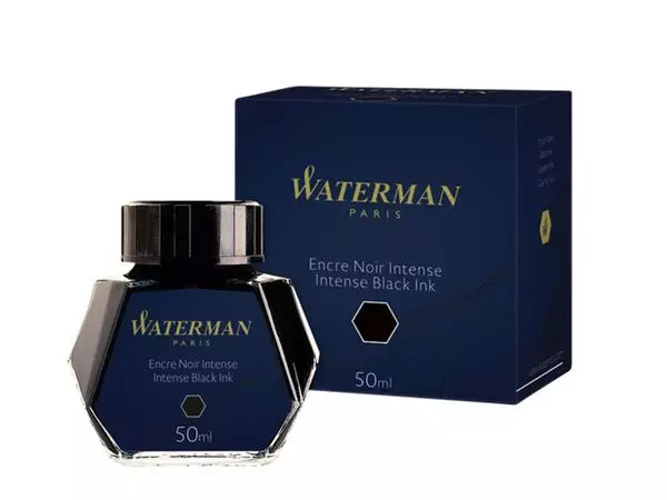 Een Vulpeninkt Waterman 50ml standaard zwart koop je bij Den Otter Kantoorpartners B.V.