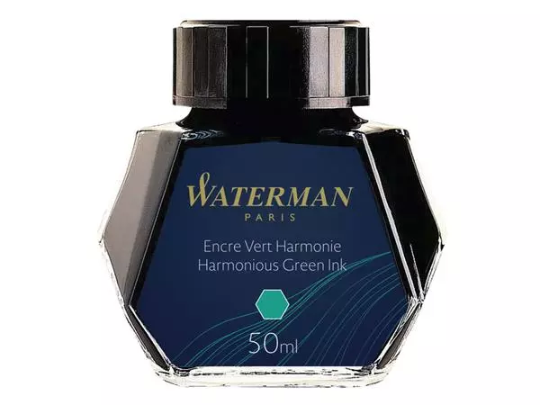 Een Vulpeninkt Waterman 50ml harmonieus groen koop je bij "De Waal" Kantoor Efficiency