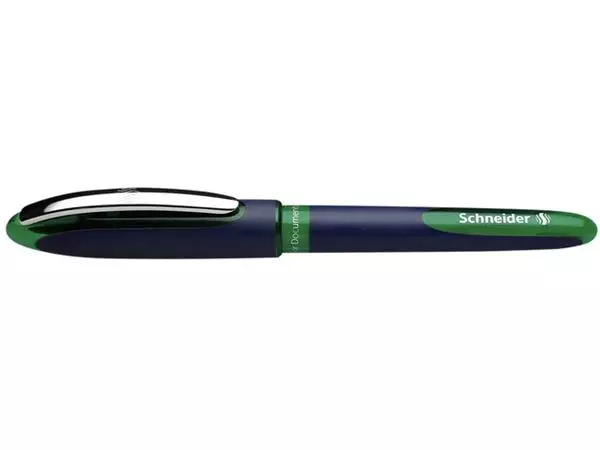 Een Rollerpen Schneider One Business 0.6mm groen koop je bij "De Waal" Kantoor Efficiency