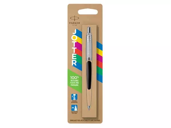 Een Balpen Parker Jotter Original black CT medium blister à 1 stuk koop je bij Sysdicom BV