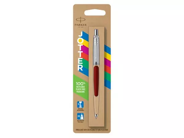 Buy your Balpen Parker Jotter Original red CT medium blister à 1 stuk at QuickOffice BV