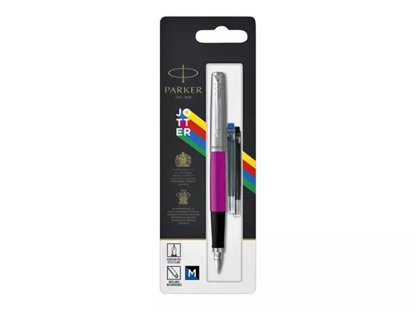 Een Vulpen Parker Jotter Original CT M magenta blister à 1 stuk koop je bij Peter Wind