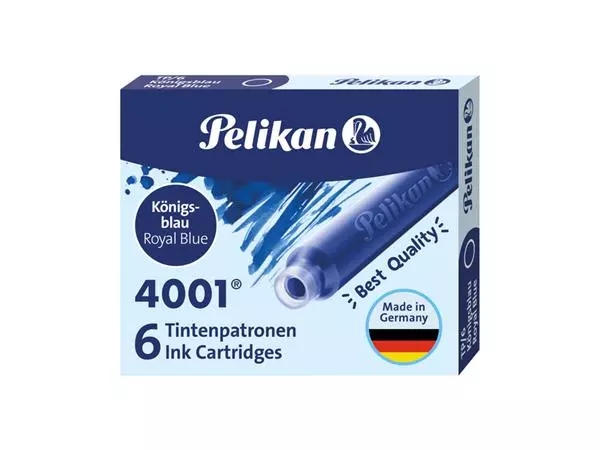 Een Cartouche d’encre Pelikan 4001 bleu roi koop je bij QuickOffice BV