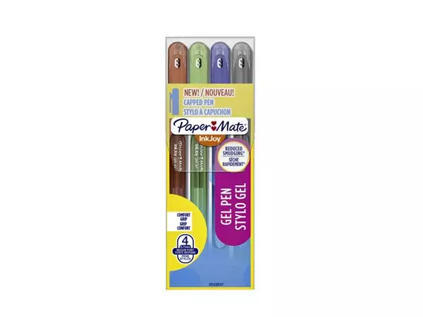 Een Gelschrijver Paper Mate Inkjoy 600 stick STD assorti koop je bij Clippz! Office Supplies