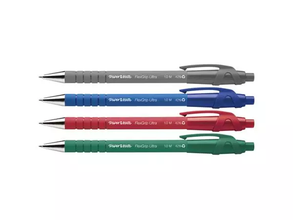 Een Balpen Paper Mate Flexgrip Ultra medium groen koop je bij QuickOffice BV