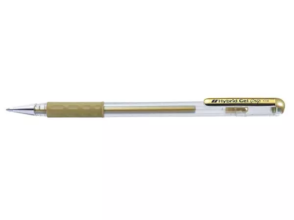 Een Gelschrijver Pentel K118 Grip medium goud koop je bij VDP Office