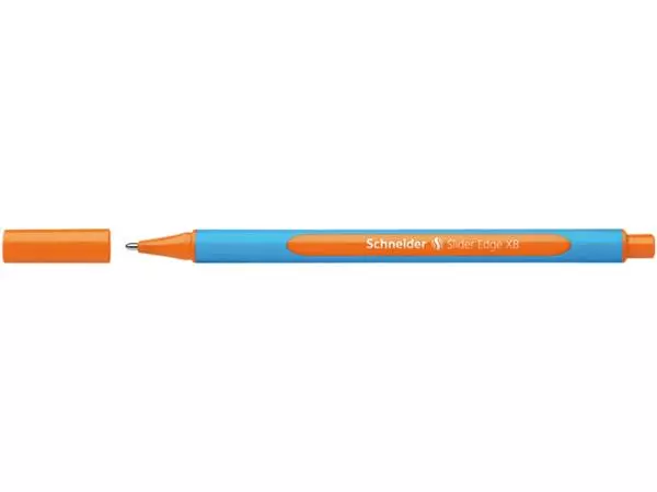 Een Balpen Schneider Slider Edge extra breed oranje koop je bij BeteS